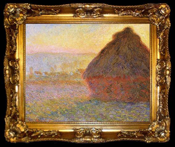 framed  Claude Monet Haystacks,, ta009-2